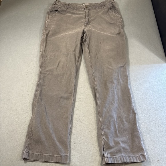 Carhartt Rugged Flex Pants Mens 38x28 Gravel Gray Relaxed Fit Canvas 102291-039 - Picture 1 of 7